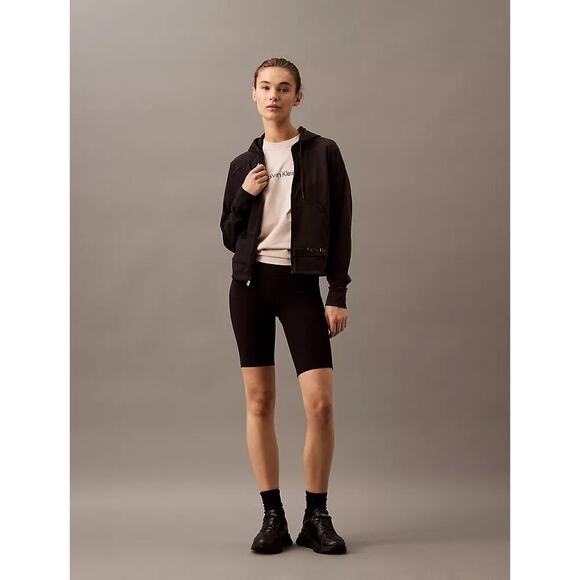 Calvin Klein Black Zip Hoodie S | Quick-Dry Stretch Activewear Jacket NEW/NWT!! - Picture 1 of 12